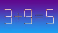 Hauska aivopähkinä kaikenikäisille: korjaa yhtälö siirtämällä vain yhden tulitikun